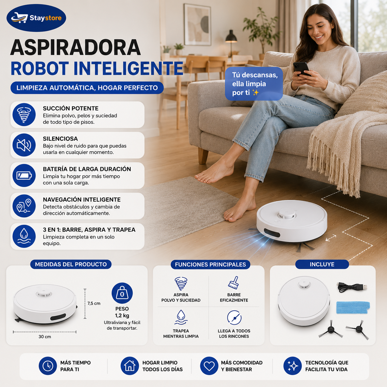 CleanBot Pro - Limpia tus pisos sin esfuerzo